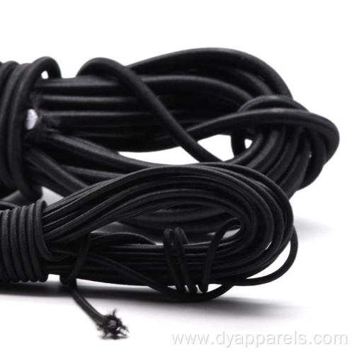 2.5 mm Black Round Elastic Cord